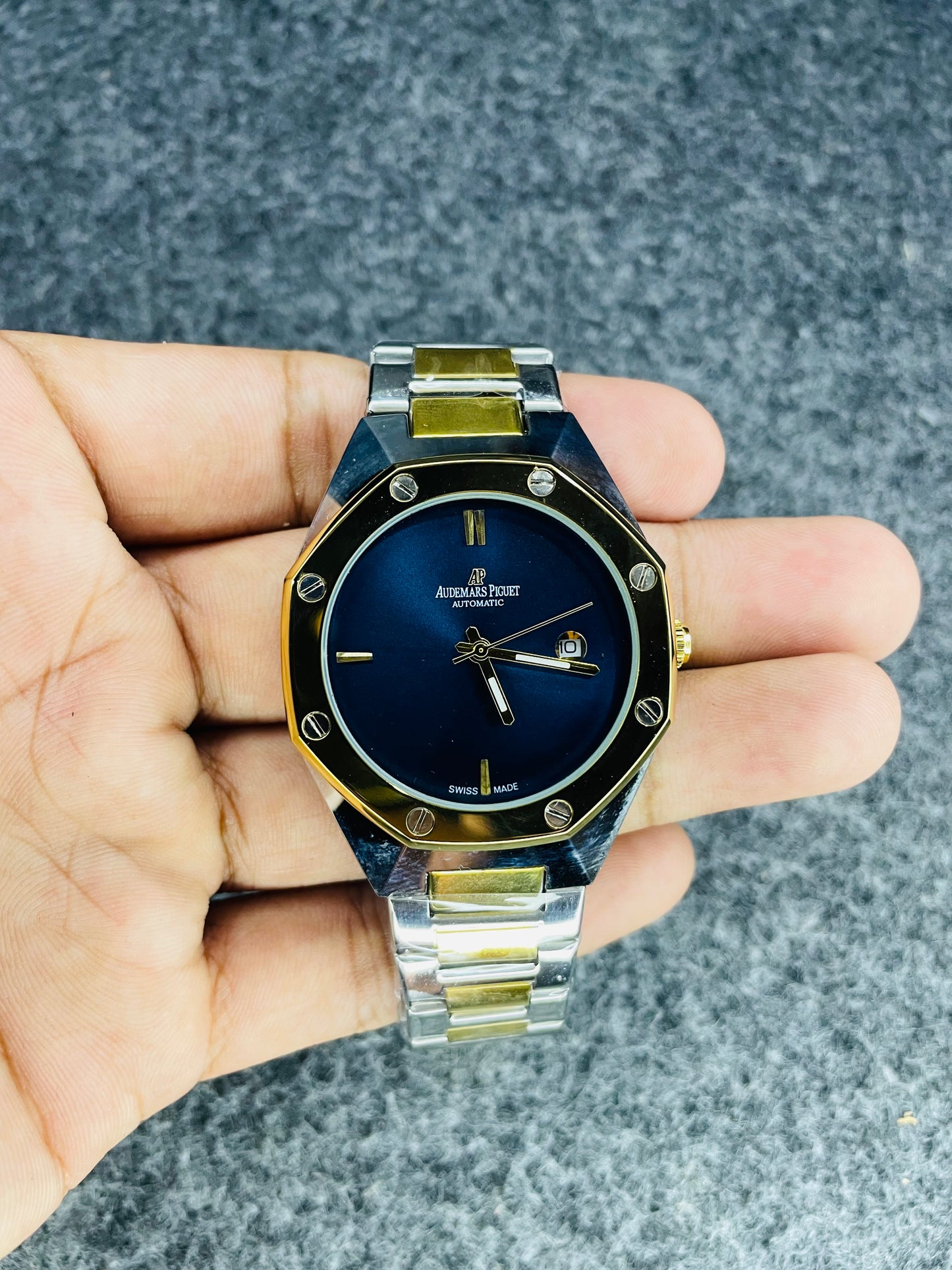 Audemars Piguet Automatic Gold Two-Tone Blue
